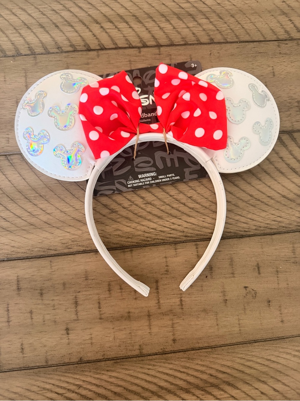 [Disney] NWT White & Red Mickey Minnie Ears